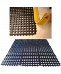 Rubber Link Mats with Drainage Holes for Pool And Wet Areas