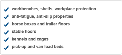 Broad Ribbed Rubber Matting Rolls for Outdoor Use