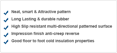 Round Dot Rubber Flooring Rolls