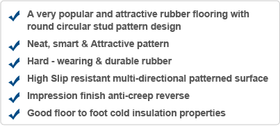 Rubber Link Mats with Drainage Holes for Pool And Wet Areas