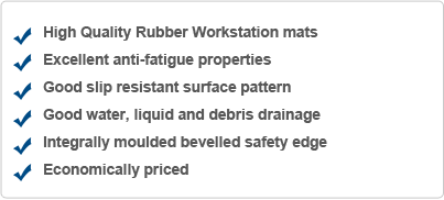 Rubber Antifatigue Tile with Drainage Holes